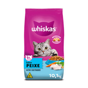 RAÇÃO WHISKAS PEIXE CASTRADO 10.1KG