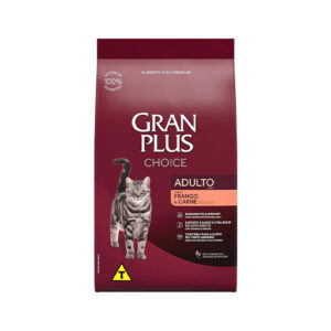 GranPlus Choice - Ração para Gatos Adultos Frango e Carne, 10.1 kg