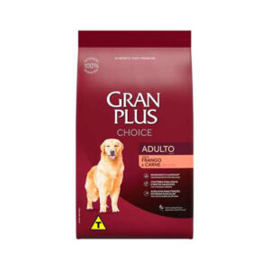 RAÇÃO GRAN PLUS CHOICE FRANGO E CARNE 15kg