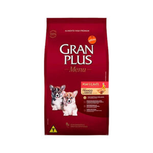RAÇÃO GRAN PLUS MENU FRANGO E ARROZ 3KG