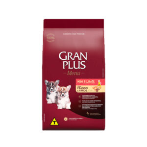 RAÇÃO GRAN PLUS MENU FRANGO E ARROZ 3KG