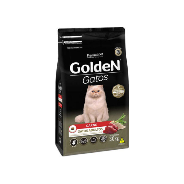 RAÇÃO GOLDEN CARNE 3KG