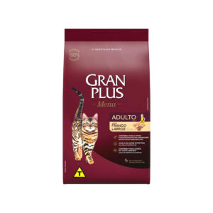 RAÇÃO GRAN PLUS MENU FRANGO E ARROZ 1KG