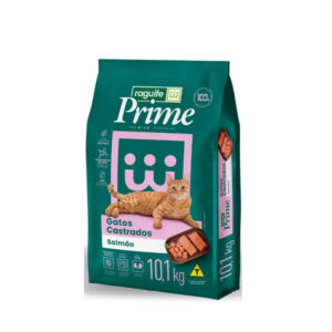 RAÇÃO PRIME SALMÃO GATOS CASTRADOS 10,1KG