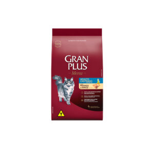 RAÇÃO GRAN PLUS MENU FRANGO E ARROZ ADULTO CASTRADO 1KG