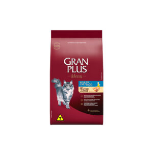 RAÇÃO GRAN PLUS MENU CARNE E ARROZ ADULTO CASTRADO 3KG