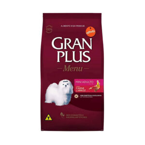 RAÇÃO GRAN PLUS MENU CARNE E ARROZ 1 KG