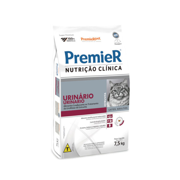 RAÇÃO PREMIER NUTRIÇÃO CLÍNICA URINÁRIO 7,5KG