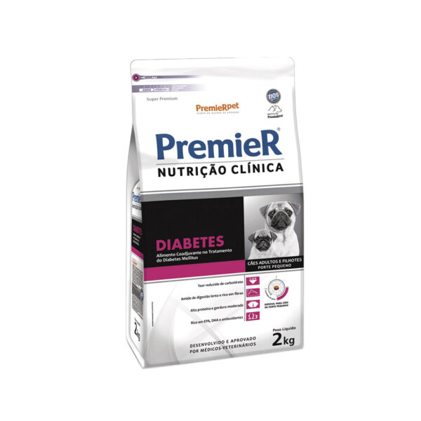 RAÇÃO PREMIER NUTRIÇÃO CLÍNICA DIABETES 2KG