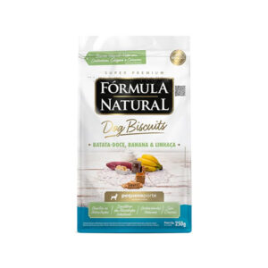 FÓRMULA NATURAL DOG BISCUITS BATATA-DOCE, BANANA E LINHAÇA 250G