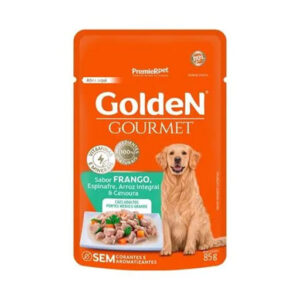GOLDEN GOURMET FRANGO, ESPINAFRE, ARROZ INTEGRAL E CENOURA