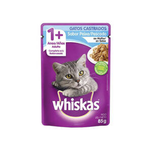 WHISKAS GATO CASTRADO PEIXE PESCADO